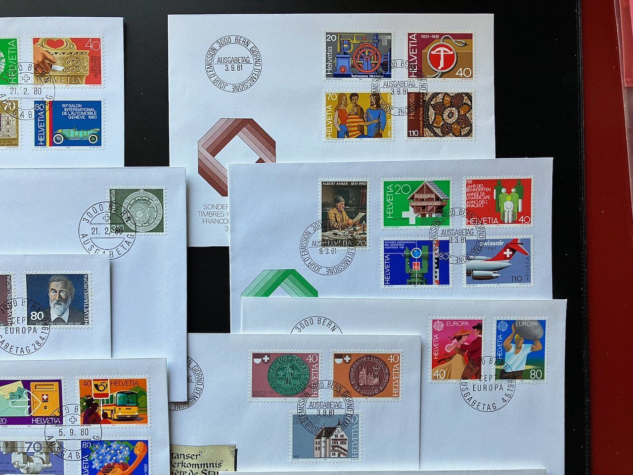 Tutti i francobolli: FDC Schweiz 1979-81 komplett – Usato da Nesslau venduto da zueri6 5