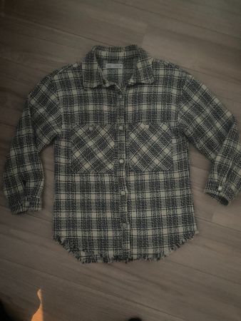 ZARA Mädchen Bluse/Jacke Gr. 164 schwarz/ecru