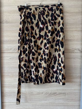 Jupe portefeuille leopard