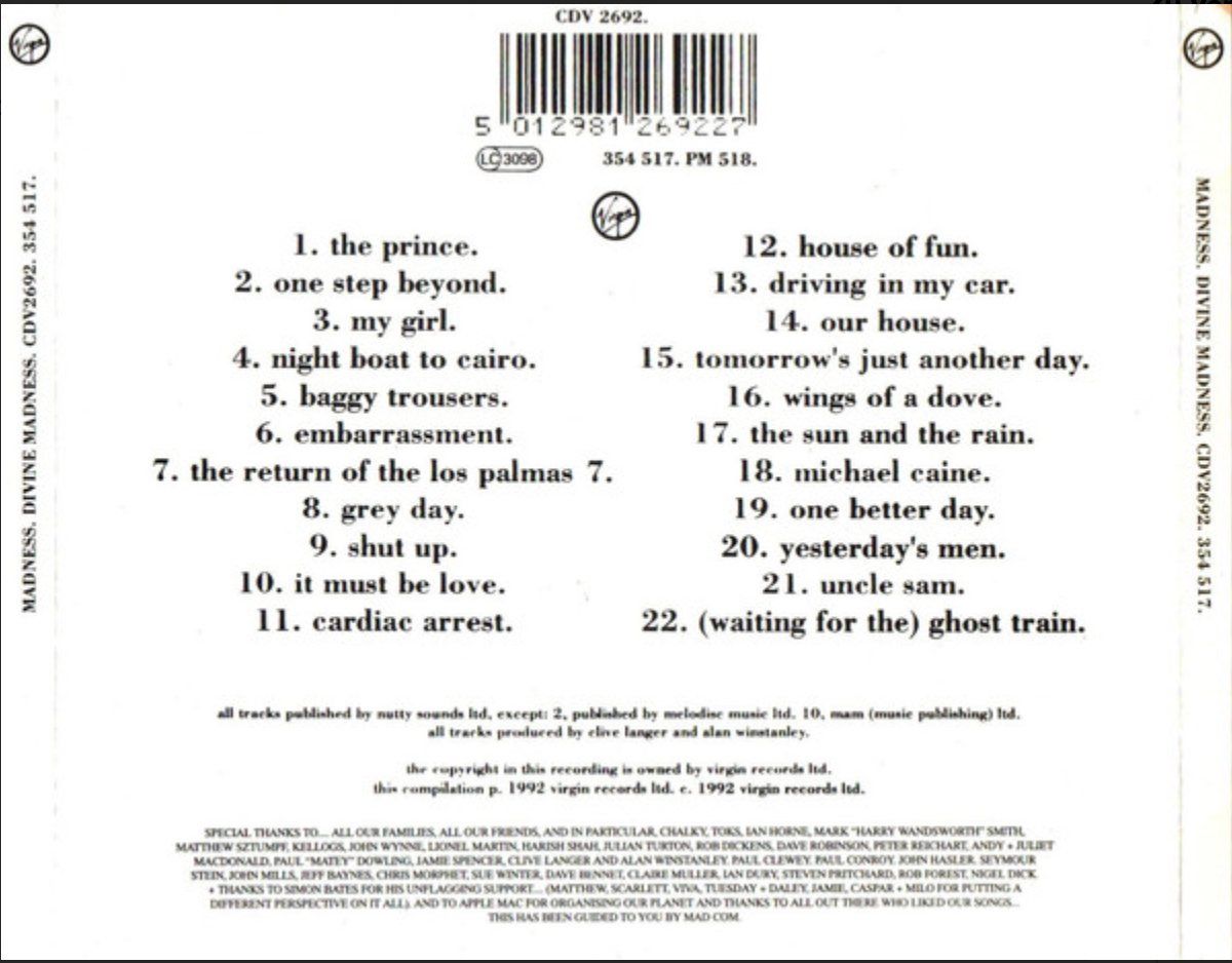 CD: Madness - Divine (Greatest Hits) – Usato da Brunnen venduto da Barfly5 1