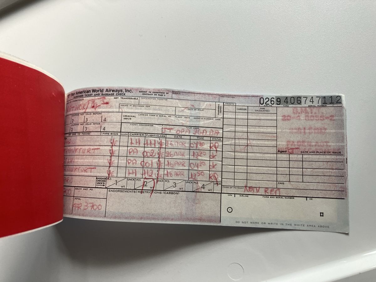 Biglietti: PanAm Passenger ticket 1987 – Usato da Zürich venduto da Classic_Collection_Zurich 1
