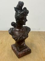 Damenbüste aus Bronze aus Paris gestempelt ca. um 1900