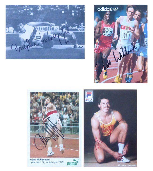 Autografi: Leichtathletik - Div. Autogramme zum Aussuchen – Usato da Dietikon venduto da immortal-stars