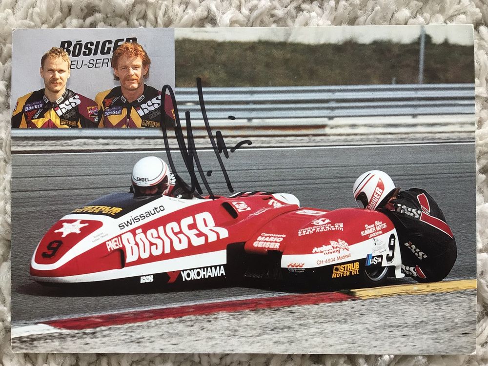Markus Bösiger Original Autogramme Moto Sport Seitenwagen Kaufen auf