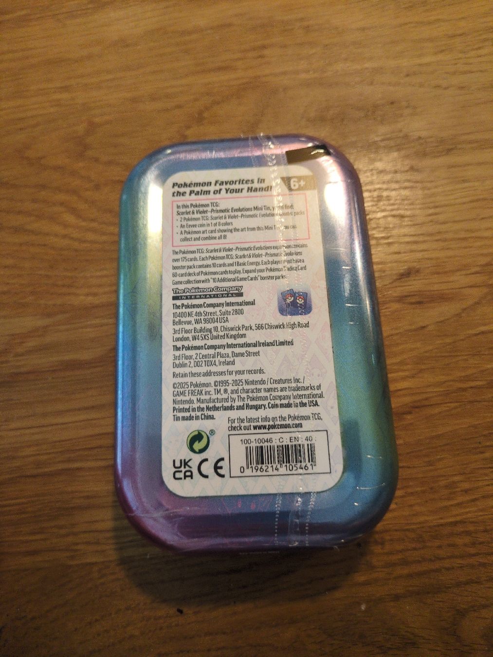 Pokémon Sammelbilder & Trading cards: Prismatic Evolutions Tin En – Neu und originalverpackt aus Zürich von Andort 1