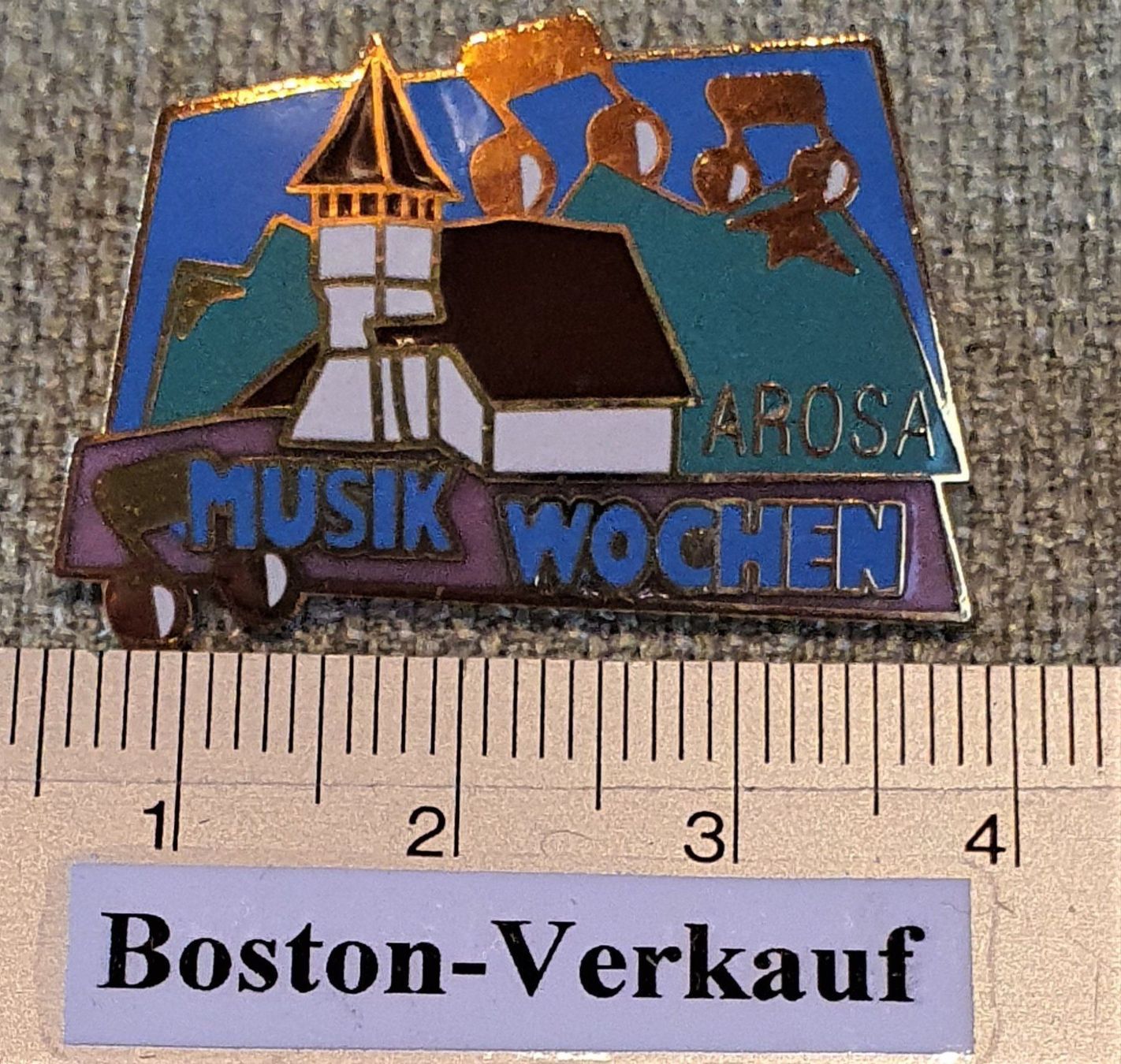 Placchette & Badge: A184 - Pin  Arosa Musik Wochen – Usato da Reinach BL venduto da Boston-Verkauf 1