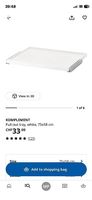 IKEA KOMPLEMENT Ausziehboden weiss 75x58 cm neuwertig