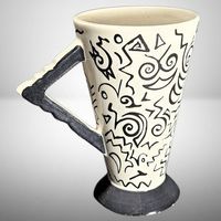 🖤Memphis Designer Tasse☕️ASIA for DIVERSICUM Art Vintage💫