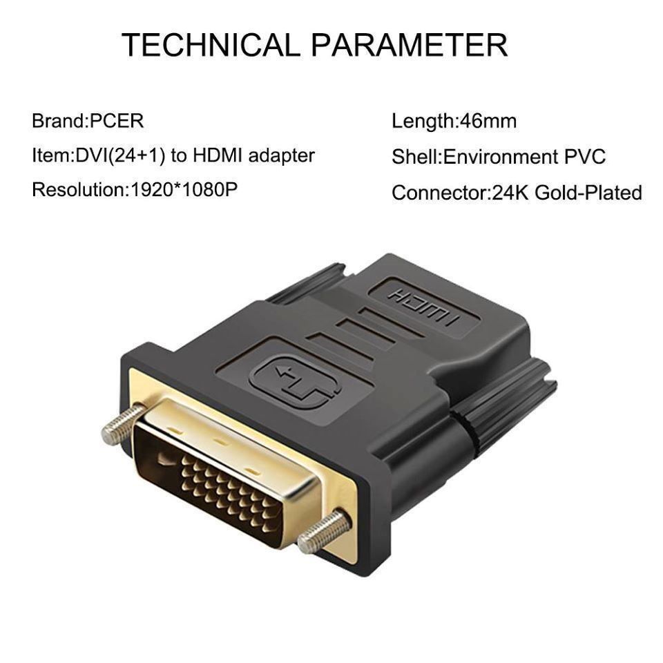 Adattatori: DVI zu HDMI Adapter D24+1 PS3 Beamer NEU – Nuovo (secondo la descrizione) da Chiasso venduto da online.shop 3