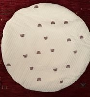 Runde Spielmatte Krabbeldecke mit Bärenmuster, sehr süss!