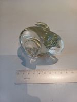 Vintage Glaselefant mit Luftblasen, Briefbeschwerer