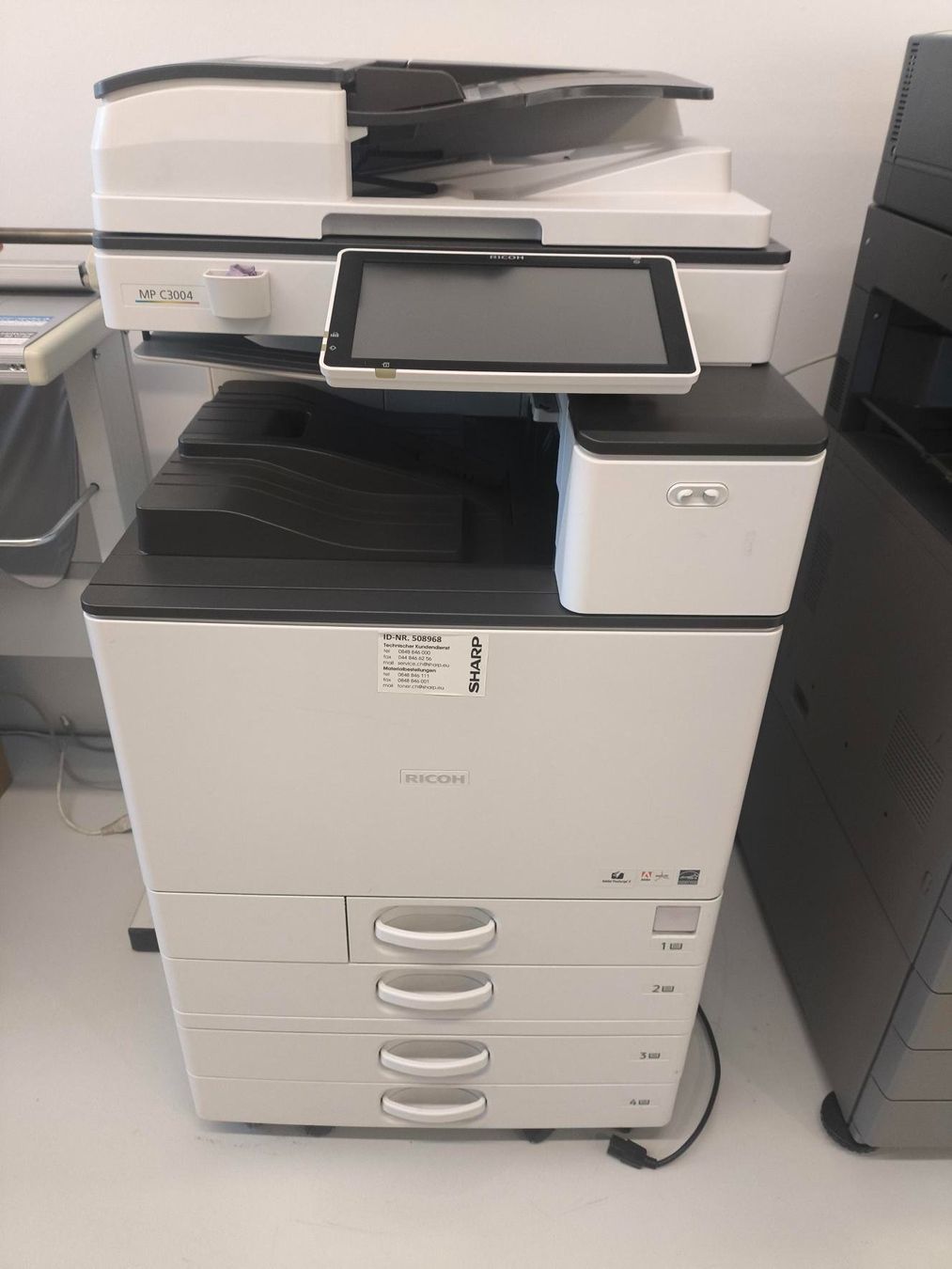Ricoh Drucker: Ricoh MP C3004 Multifunktionslaserdrucker color – Gebraucht aus Basel von SSAArchitekten 1