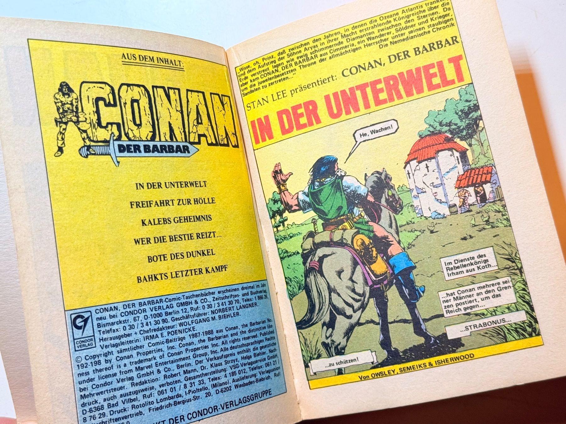 Fumetti: Conan der Barbar Nr. 24, Marvel Comic-Taschenbuch TOP! – Usato da Zuerich venduto da SonderArt-Wertgut 2