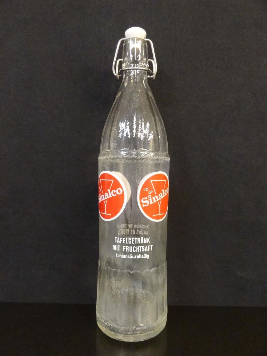 Sinalco Bicchieri, Caraffe & Bottiglie: alte Flasche SINALCO 1970 100cl – Usato da Kerzers venduto da Flaschenposten 1