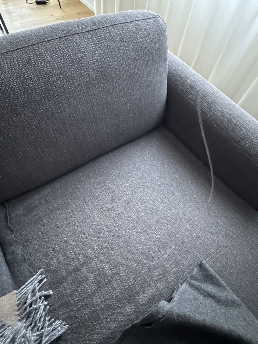 Sofas: Ecksofa grau Stoff – D'occasion à Zürich par takol 3