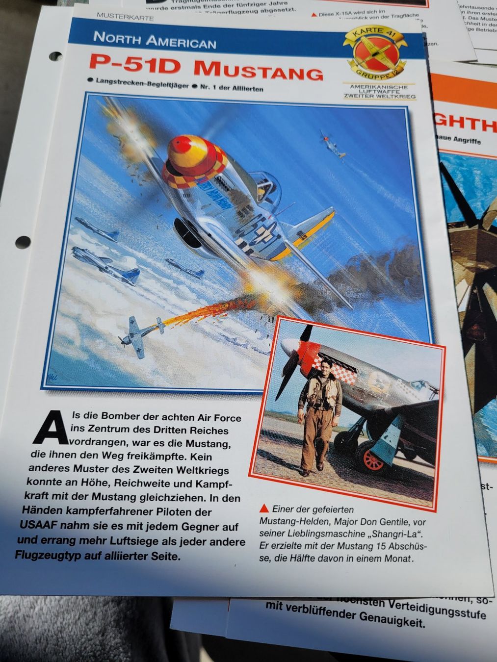 Modellismo RC: Diverse Datenkarten zu Flugzeugen – Usato da Winterthur venduto da testi67 2