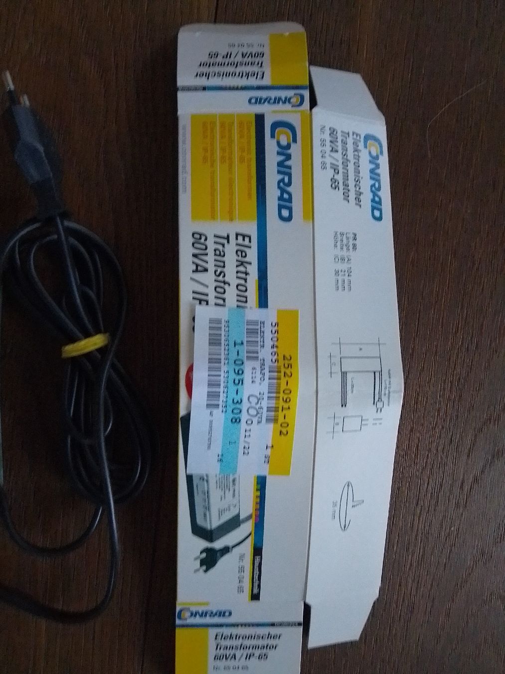 Conrad Componenti elettronici: Conrad Elektronischer Transformator 60VA/IF 12V. neu. – Nuovo e nell'imballaggio originale da Erlinsbach venduto da Yanny 2