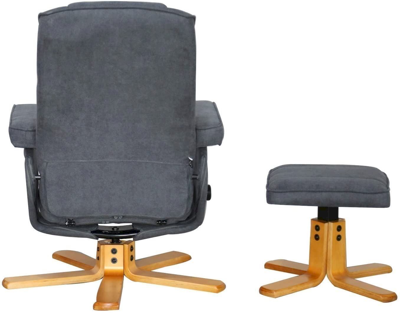 Poltrone: SVITA Charles Relaxsessel Hocker grau – Nuovo e nell'imballaggio originale da Bottighofen venduto da zaap 5