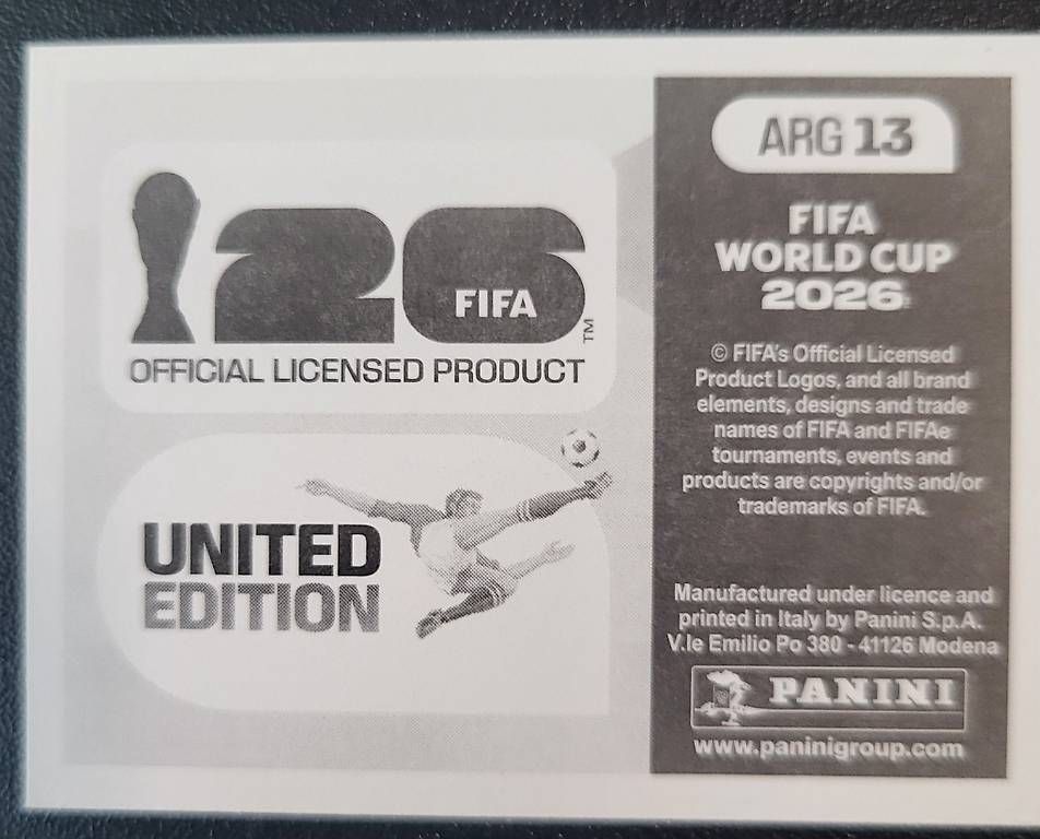 Panini Carte collezionabili: Panini - ARG 13 – Nuovo (secondo la descrizione) da Ehrendingen venduto da Fisy 1