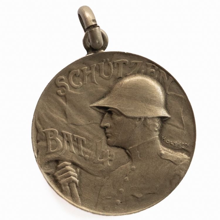 Medaille Militär Grenzbesetzung 1914-1918 Bat. 4 BE+ FR+ VD (Gebraucht ...