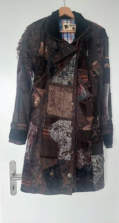 Cappotti: Mantel Patchwork braun, Marke signet – Usato da Biel/Bienne venduto da Monolith3 3