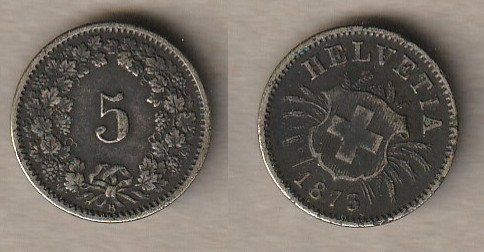 Tutti le monete: 5 Rappen 1873 Wappen – Usato da Allschwil venduto da Coinfreak