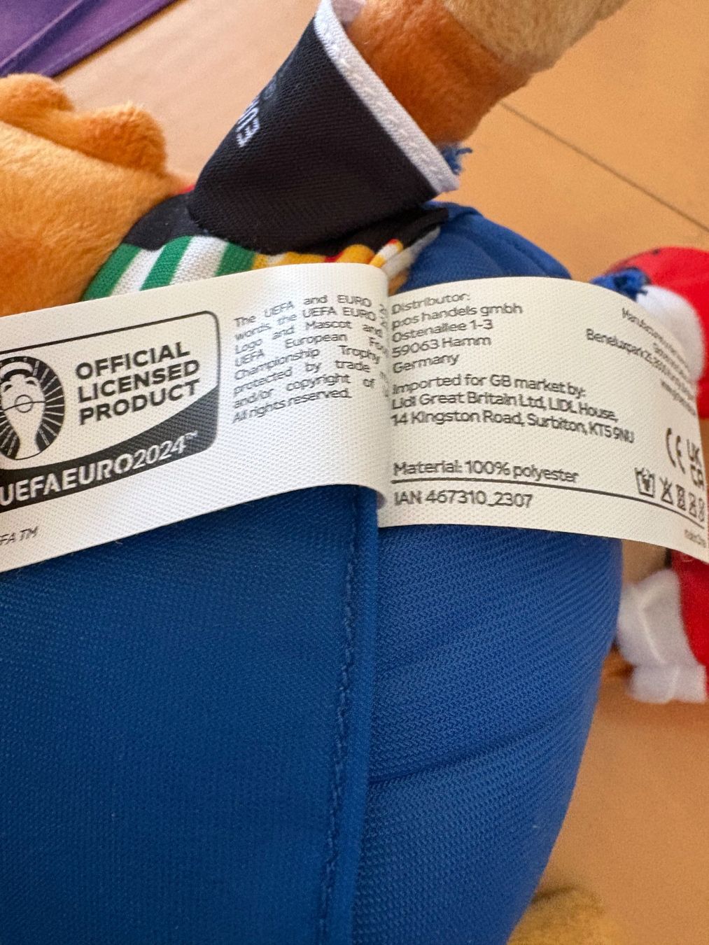 Giocattoli: Stofftier Bär UEFA EURO2024 Deutschland Maskottchen neu – Nuovo (secondo la descrizione) da Bremgarten AG venduto da rom_lm8n 3