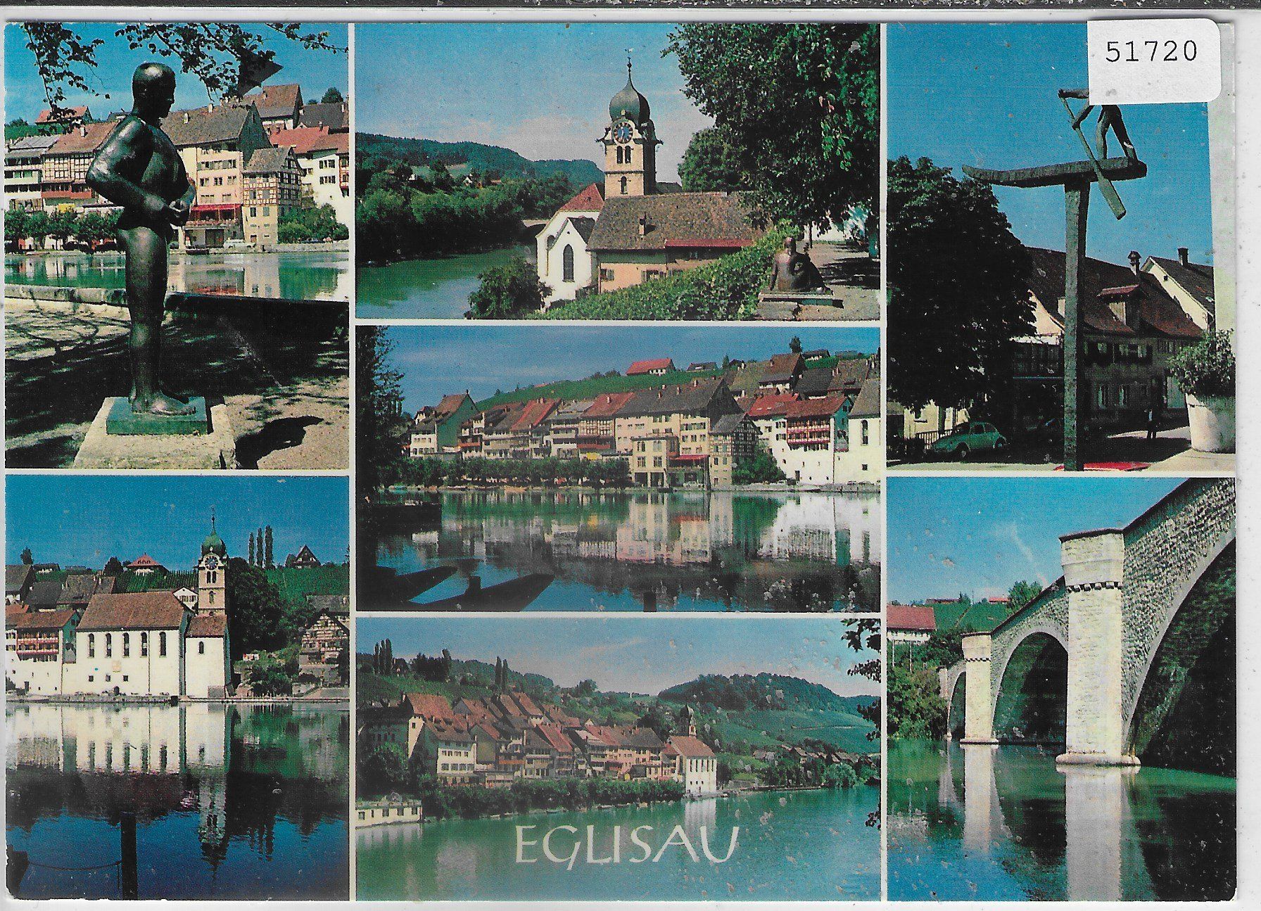 Cartoline postali: Eglisau ZH - Multiview – Usato da Ettingen venduto da Kartenplanet