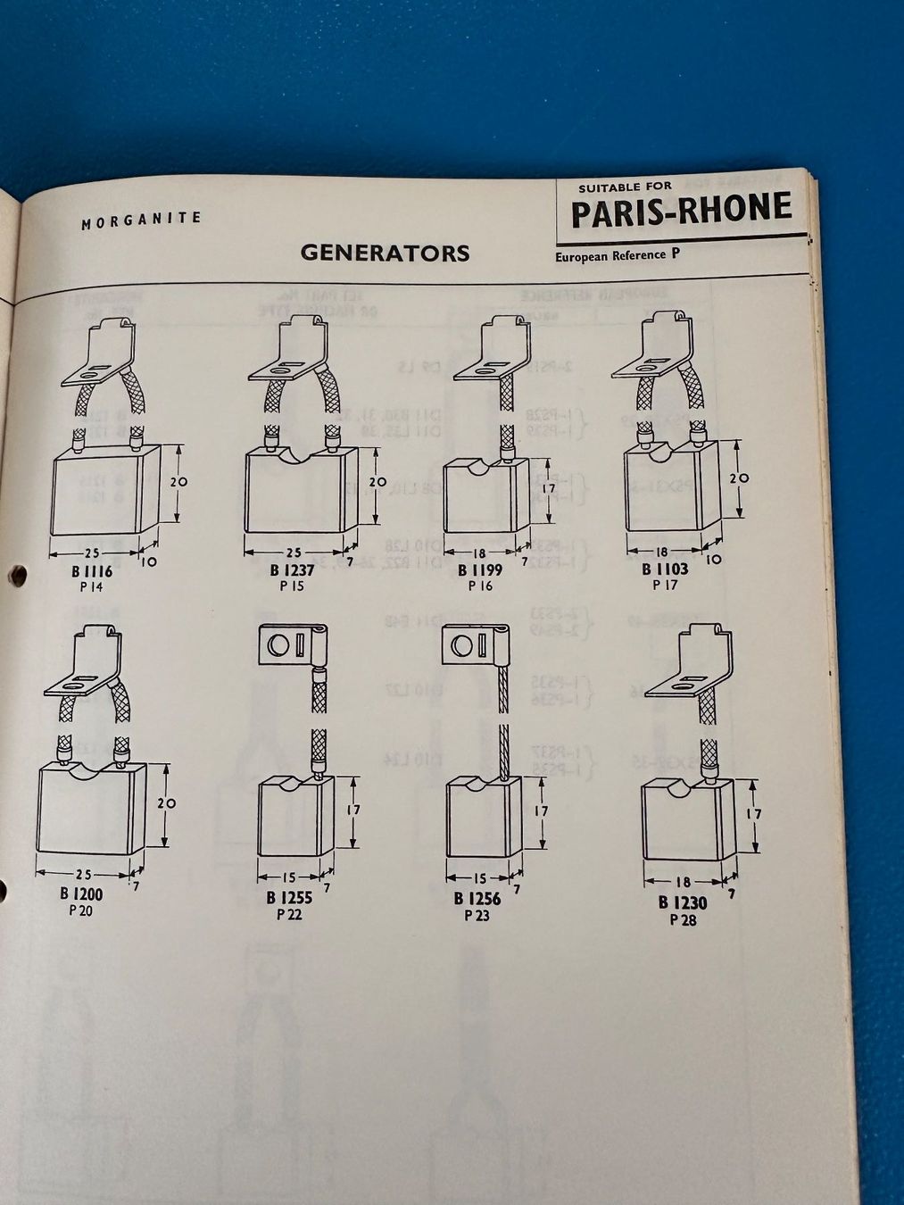 Documenti: Katalog  Bürsten ( Kohlen ), Morganite  1958 ,  Oldtimer – Usato da Boswil venduto da pavo1 5