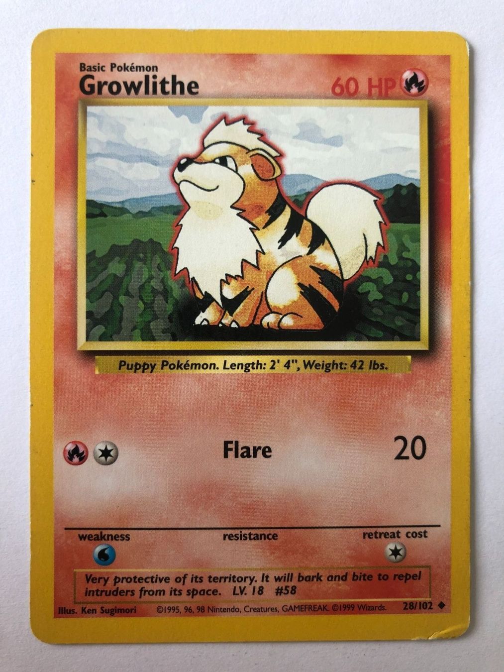 Pokémon Carte collezionabili: Growlithe - Base Set - Pokemon – Usato da Nussbaumen AG venduto da Bika-Shop