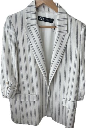 Zara Striped Blazer - XS