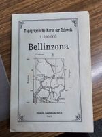 Landkarte Bellinzone    1:100000   von    1910