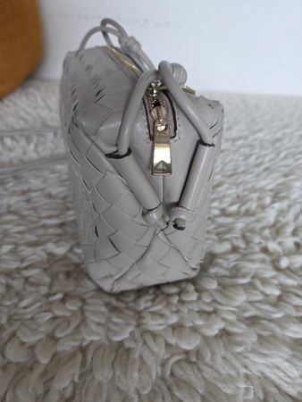 Beige Leder Umhängetasche