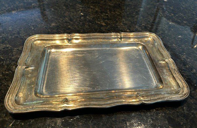 Plateaux: +  kLeiNes SiLbertabLeT  + – D'occasion à Winkel par zeho