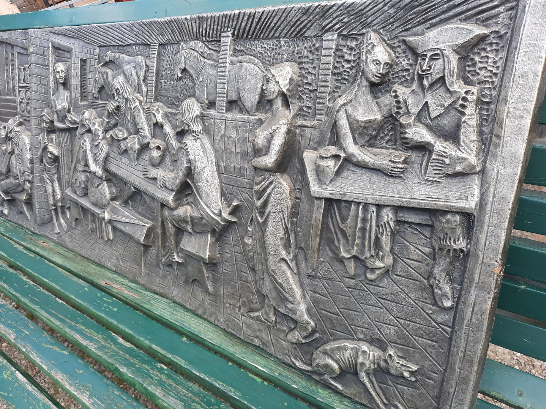Piatti di portata: Luigi Ferretti Kunst, Relief, signiert – Usato da Weinfelden venduto da JoeBaer 4