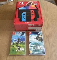 Nintendo OLED + 2 Zelda Spiele