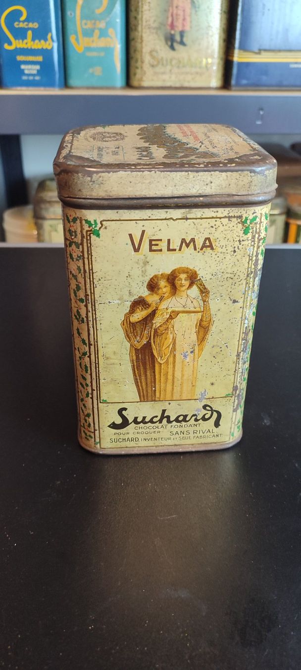 Suchard Barattoli: Wunderschöne Blechdose von Suchard Kussmädchen 2 17 cm – Usato da Gelterkinden venduto da MYSTOREFORYOU4460 3