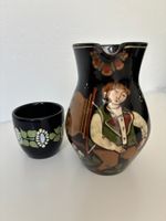 Schneider Steffisburg Keramikkrug - Majolica Hungaria Becher