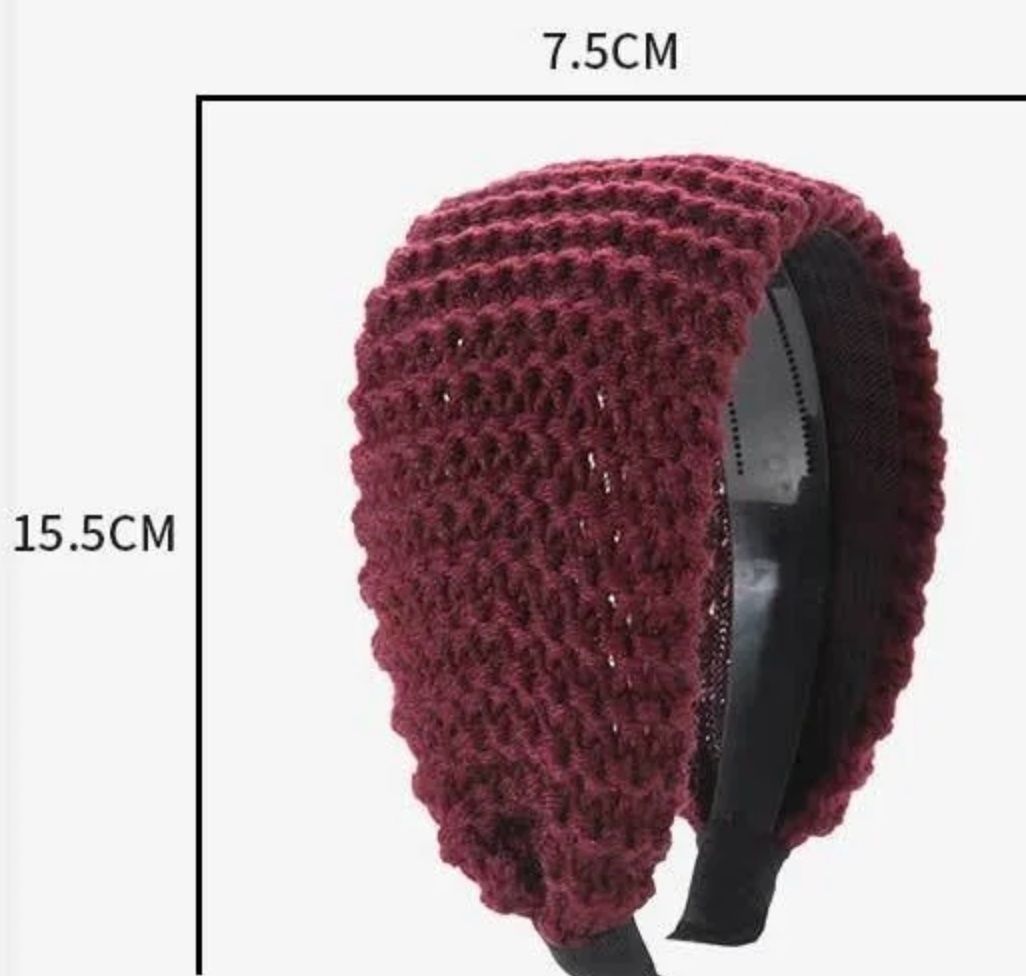Accessori per capelli: Haarreif gestrickte Optik Wolle Elastisch Blau NEU – Nuovo e nell'imballaggio originale da Biel/Bienne venduto da AnikaNah 4