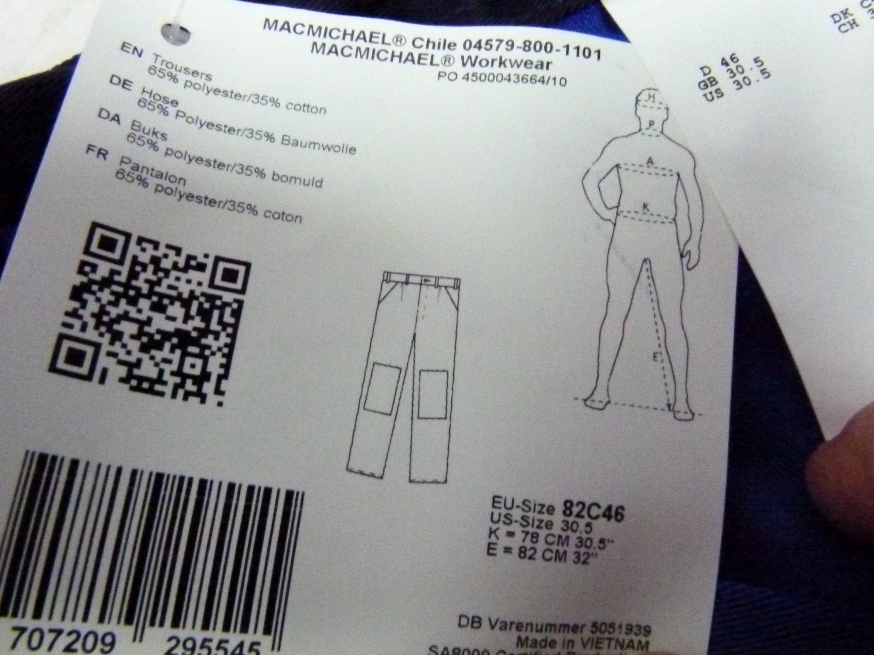Pantaloni: MacMichael Arbeitshose, Gr. 39 – Nuovo (secondo la descrizione) da Uerkheim venduto da Kaufoption 3