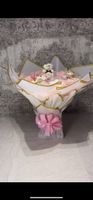 Windelstrauss mit LED, Geschenk Geburt Taufe Babyparty Deko