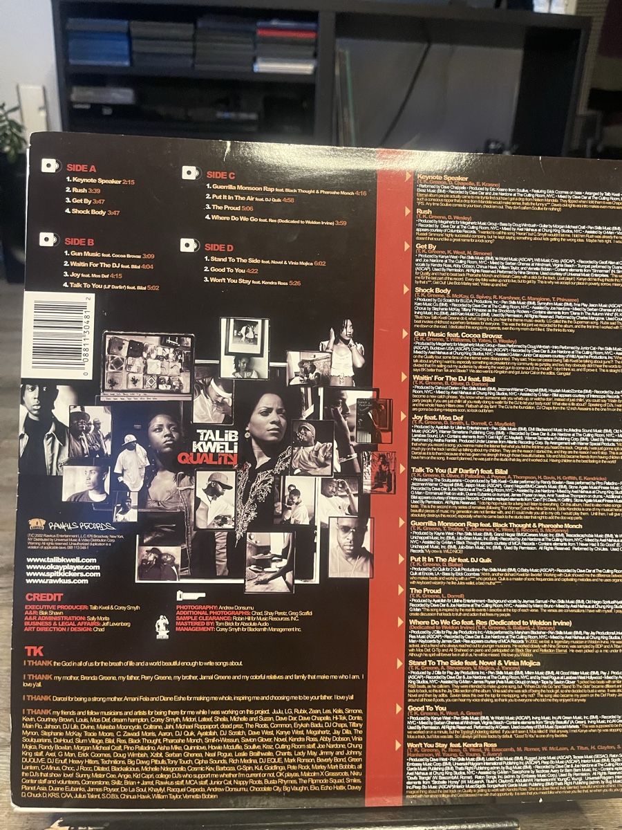 Dischi in vinile: Talib Kweli / Quality – Nuovo (secondo la descrizione) da Dagmersellen venduto da stonefinger 1