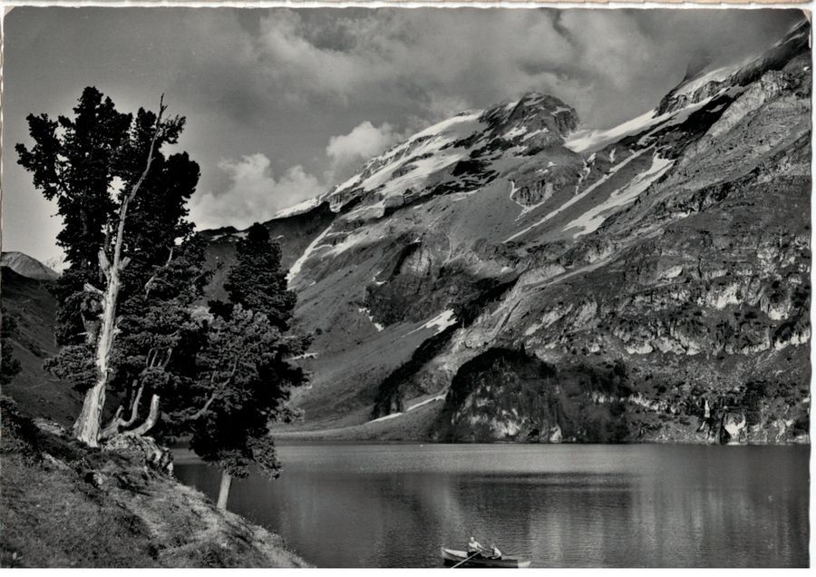Cartoline postali: Engstlenalp, Ruderboot, um 1945 – Usato da Frauenfeld venduto da POML