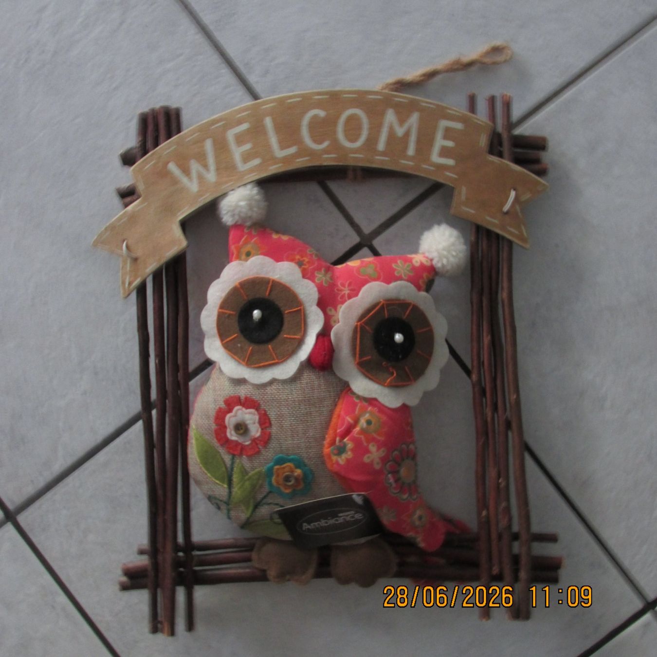 Migros Tutte le decorazioni: Willkommensschild Eule Dekoration neu ungebraucht – Nuovo (secondo la descrizione) da Galgenen venduto da Forflowers