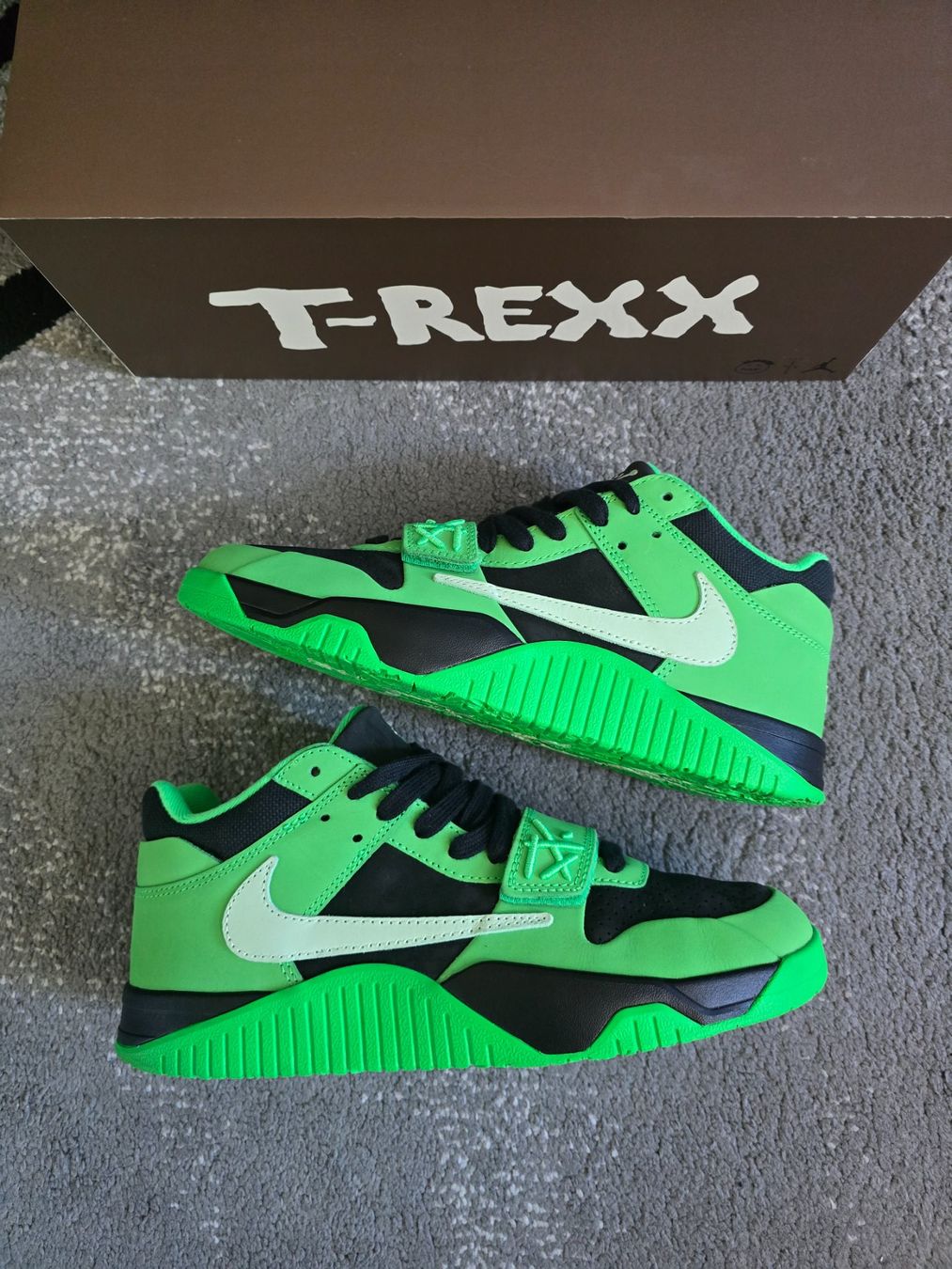 Chaussures hommes: Nike Jumpman Jack travis scott green spark – Neuf (Voir description) à Bôle par A_Kickstory 1