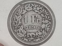 1 FR 1898 Seltene Jahre