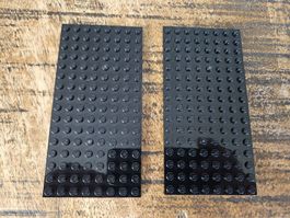 lego 92438 lot de 2 pièces Black Plate 8 x 16