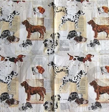 Tovaglioli: Serviette jagdhunde (t215) 2Stk. – Nuovo (secondo la descrizione) da Schlatt TG venduto da kreativ-atelier