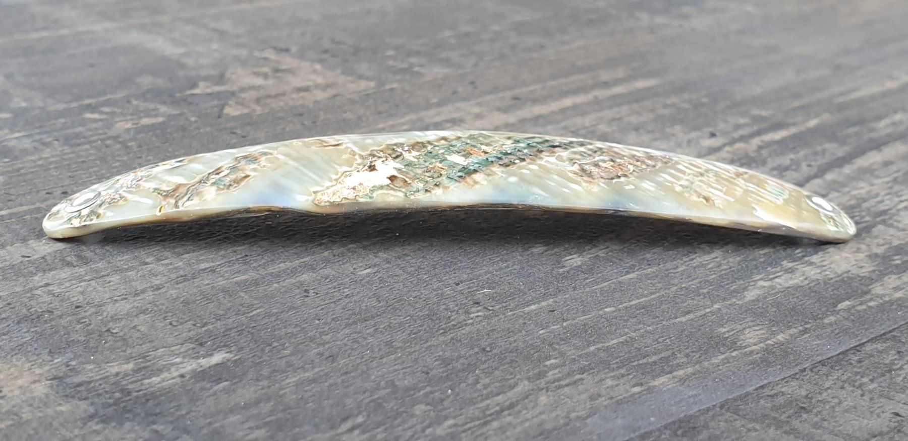 Köder: Smaragd Perlmutt Spange. – Neu (gemäss Beschreibung) aus Niederbüren von Raphael014 2
