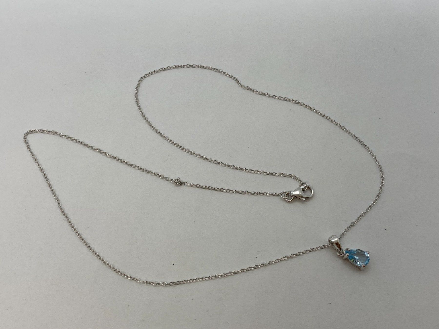 Catenine: Collier hellblau 925 Silber /i523 – Usato da Bern venduto da JMsoehne1987 1